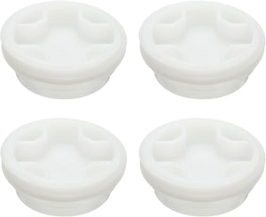 4Pcs Bung Cap, 2 11/16'' Plastic Bung Hole Caps, Coarse Thread Drum Hole Cap with Gasket for 55 Gallon Plastic Drums, Fuel Tank, Household Bucket and Oil Tank