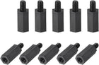 M4x15mm+6mm Male-Female Hex Nylon PCB Motherboard Spacer Standoff for FPV Drone Quadcopter, Computer & Circuit Board Black 150pcs
