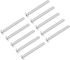 M4x40mm Flat Head Machine Screws Inner Hex Screw 304 Stainless Steel Fasteners Bolts 20Pcs