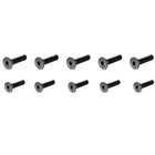 Countersunk Head Hex Socket Screws, M3x6mm and M3x12mm 10.9 Carbon Steel Black 100pcs