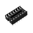 25pcs DIP IC Chip Socket Adaptor Solder Type 2.54mm Pitch Dual Row 14 Flat Pin 7.6mm Row Pitch