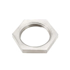 Pipe Fitting Hex Locknut SUS304 Stainless Steel G3/4 Inch Female Threaded, 2 Pcs