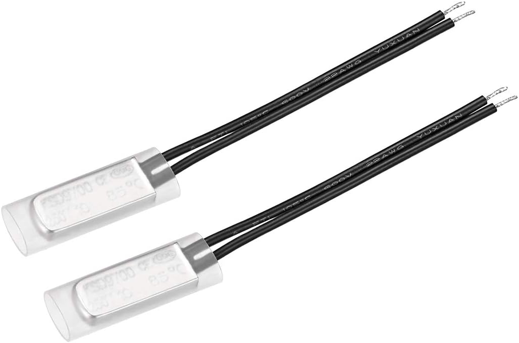 KSD9700 Thermostat, 85℃ Normally Close Temperature Switch Thermal Switch, N.C 10A Metal Temperature Controller 2pcs