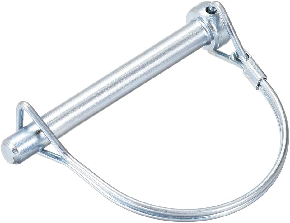 Shaft Locking Pin - 8mm x 72mm Coupler Pin for Farm Trailers Wagons Lawn Garden in Arch Round