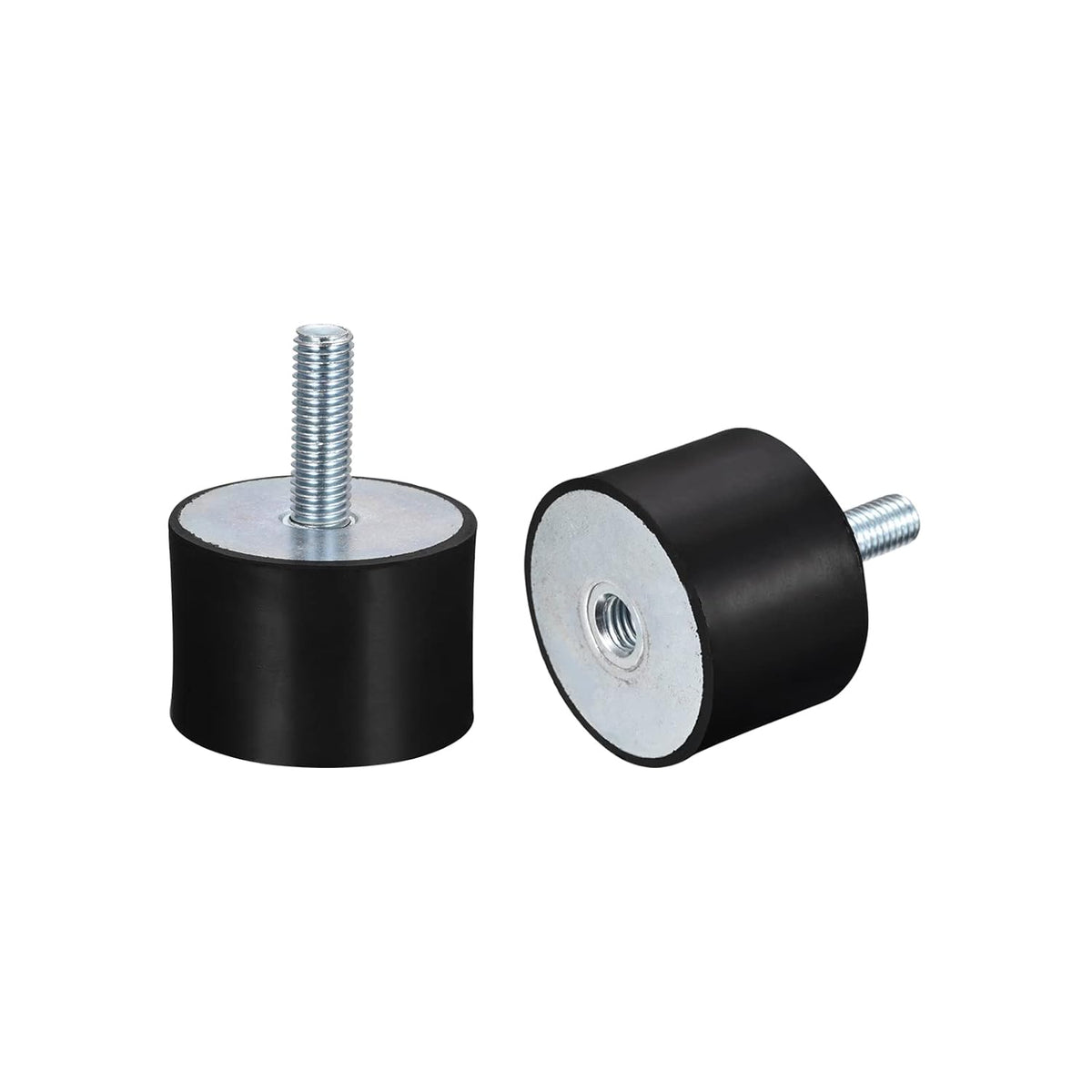 Rubber Mounts 2pcs M12 Male/Female Vibration Isolator Shock Absorber D60mmxH40mm, for Garage Motor Air Compressor Car Boat Bobbins