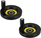 Hand Wheel 80mm Diameter 10mm Hole Diameter for Milling Machine 2Pcs