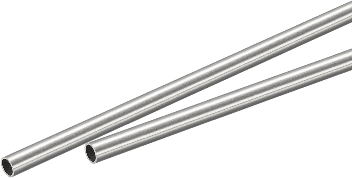 2Pcs 304 Stainless Steel Tube, OD 4mm x 0.5mm Wall Thick 400mm Length Capillary Metal Tubing for Industry Machinery