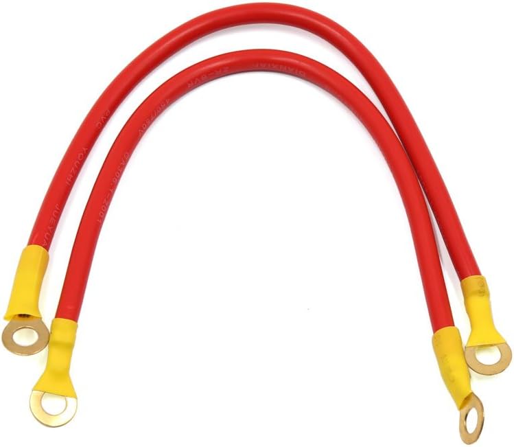 2Pcs 25cm Długość Uniwersalny Auto Akumulator Kabel Przenośnik Mocowy Czerwony
