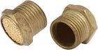 BSLM 03 3/8" Thread Flat Head Pneumatic Muffler Sintering Brass Silencer 2pcs