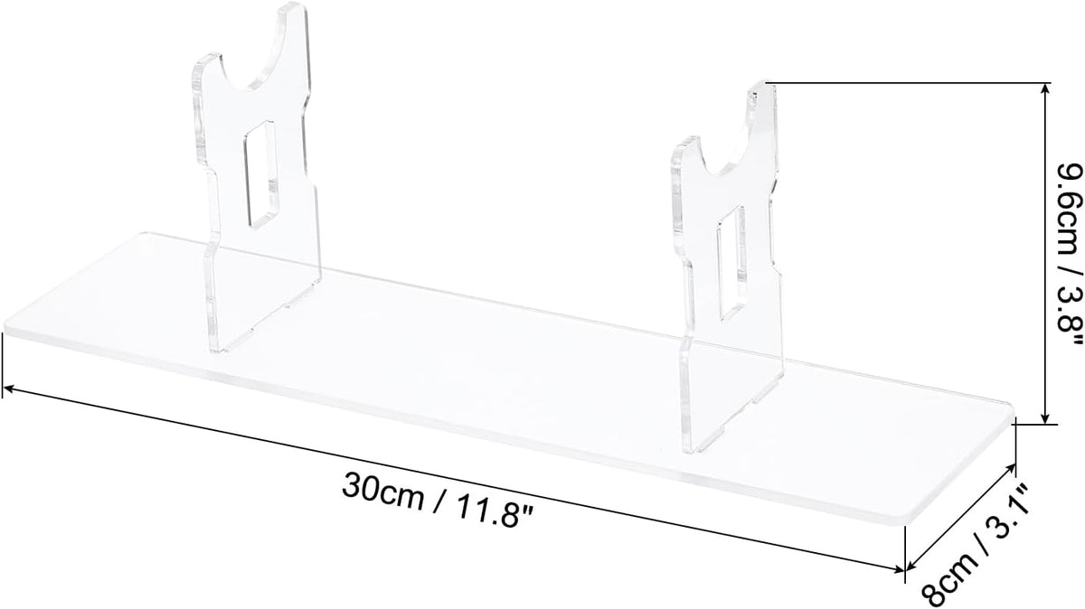 Acrylic Knife Display Stand, 11.8 Inch Single Knife Holder, Clear Base