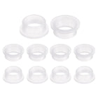 10pcs Flanged Sleeve Bearings Plastic Bushings 8.1mm Bore x 10.1mm OD x 5mm Length Nylon Bushings, White