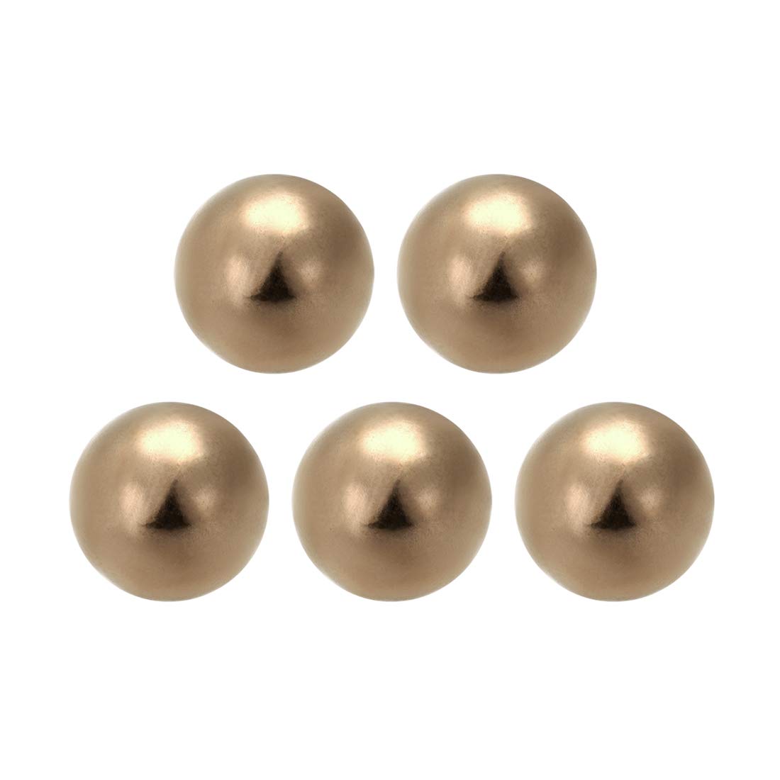 12mm Precision Solid Brass Bearing Balls 5pcs