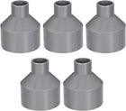 PVC DWV Reducing Coupling Schedule 40 Gray 25mm x 63mm Socket 5pcs