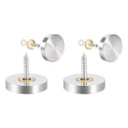 Mirror Screws Decorative Caps Cover Nails Brushed Stainless Steel 25mm 12pcs for Mirrors, Tea Tables, Wardrobes, Other Wood or Glass Furniture