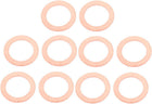 10pcs 18mm x 12mm x 1mm Flat Ring Copper Crush Washer Sealing Gasket Fastener
