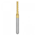 End Mill CNC Router Bits, 1/8" 3.175mm Shank 2mm x 12mm Titanium Coated Tungsten Carbide Engraving Milling Cutter for PCB Plastic Fiber Wood