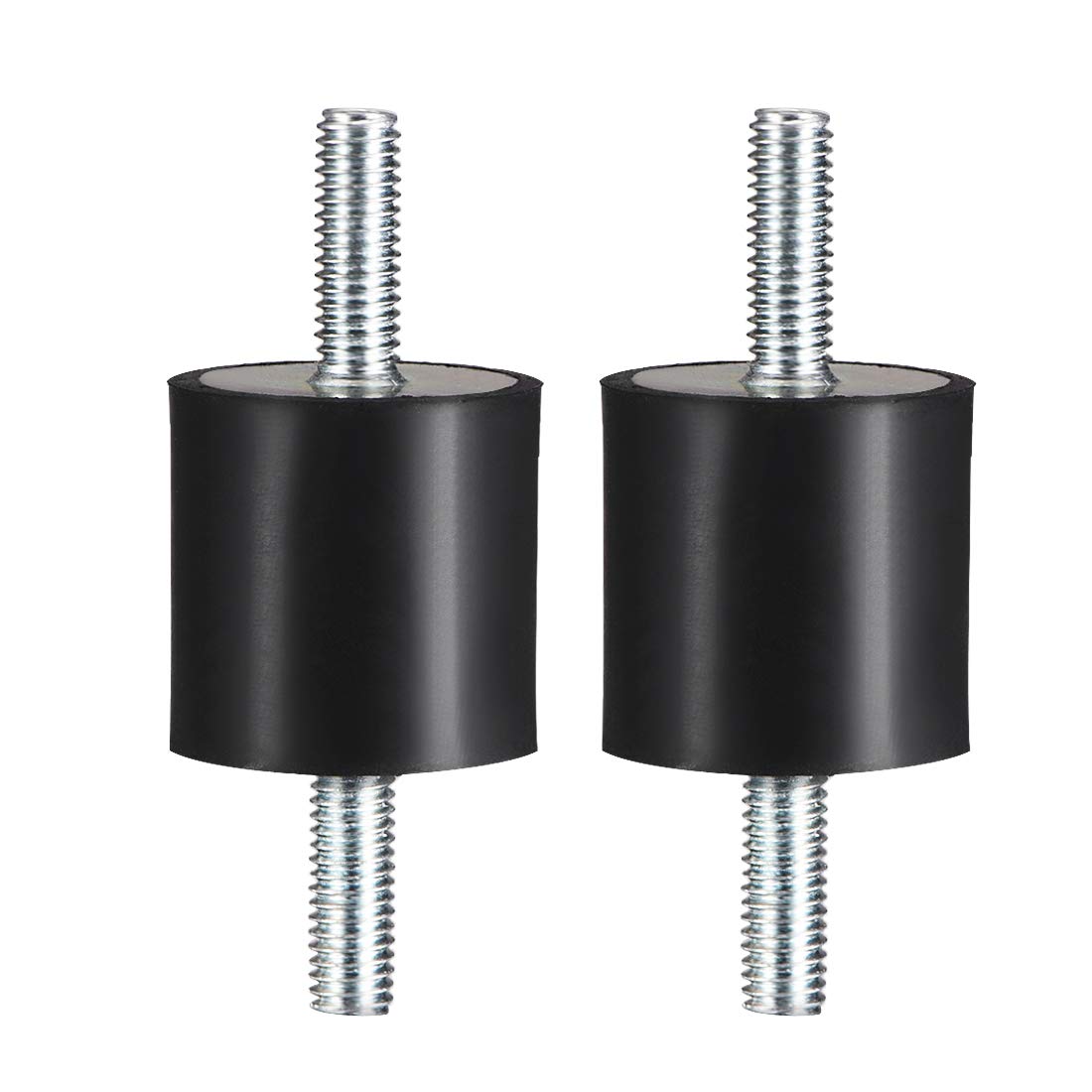 25 x 25mm Rubber Mounts,Vibration Isolators,Shock Absorber with M6 x 18mm Studs 2pcs