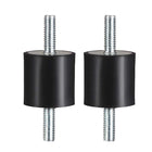 25 x 25mm Rubber Mounts,Vibration Isolators,Shock Absorber with M6 x 18mm Studs 2pcs