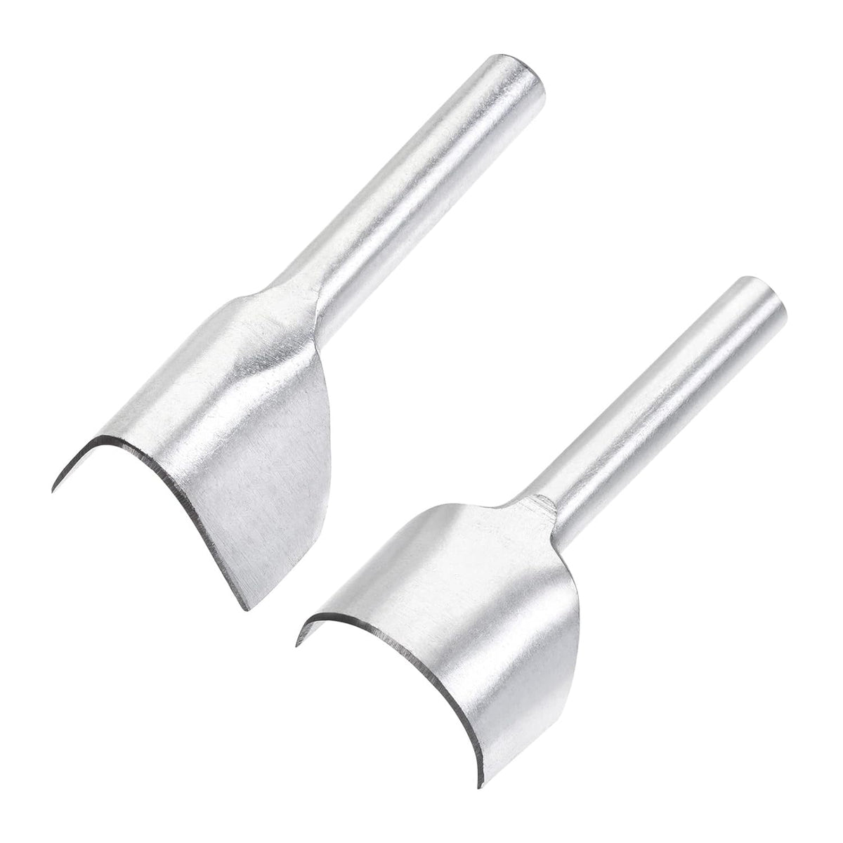 40mm Half-Round Leather Cutter Punch 40mm V-Shaped Strap End Punch Tool for DIY Craft 2pcs
