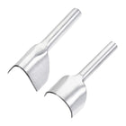40mm Half-Round Leather Cutter Punch 40mm V-Shaped Strap End Punch Tool for DIY Craft 2pcs