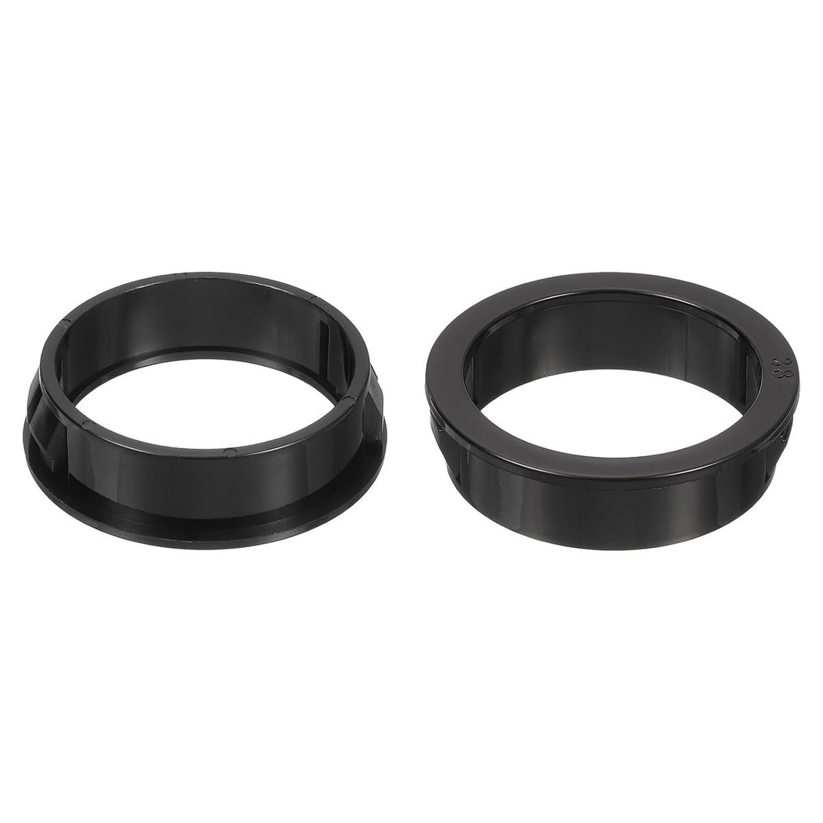 Cable Snap Bushing Grommets, 8Pcs 38mm/1.5" Mounting Dia Nylon Snap Bushing Grommet, Round Snap in Cable Hose Bushing for Various Cables Tubes Wire, Black