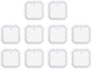 10 Pcs Magic Square Resin Keychain Moulds, Silicone Epoxy Mould Kit with Hole for Pendant Keychains Ornament Jewelry Art Crafts Making DIY Crafts, White