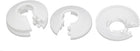16mm Plastic Wall Flange Radiator Water Pipe Cover White 4pcs