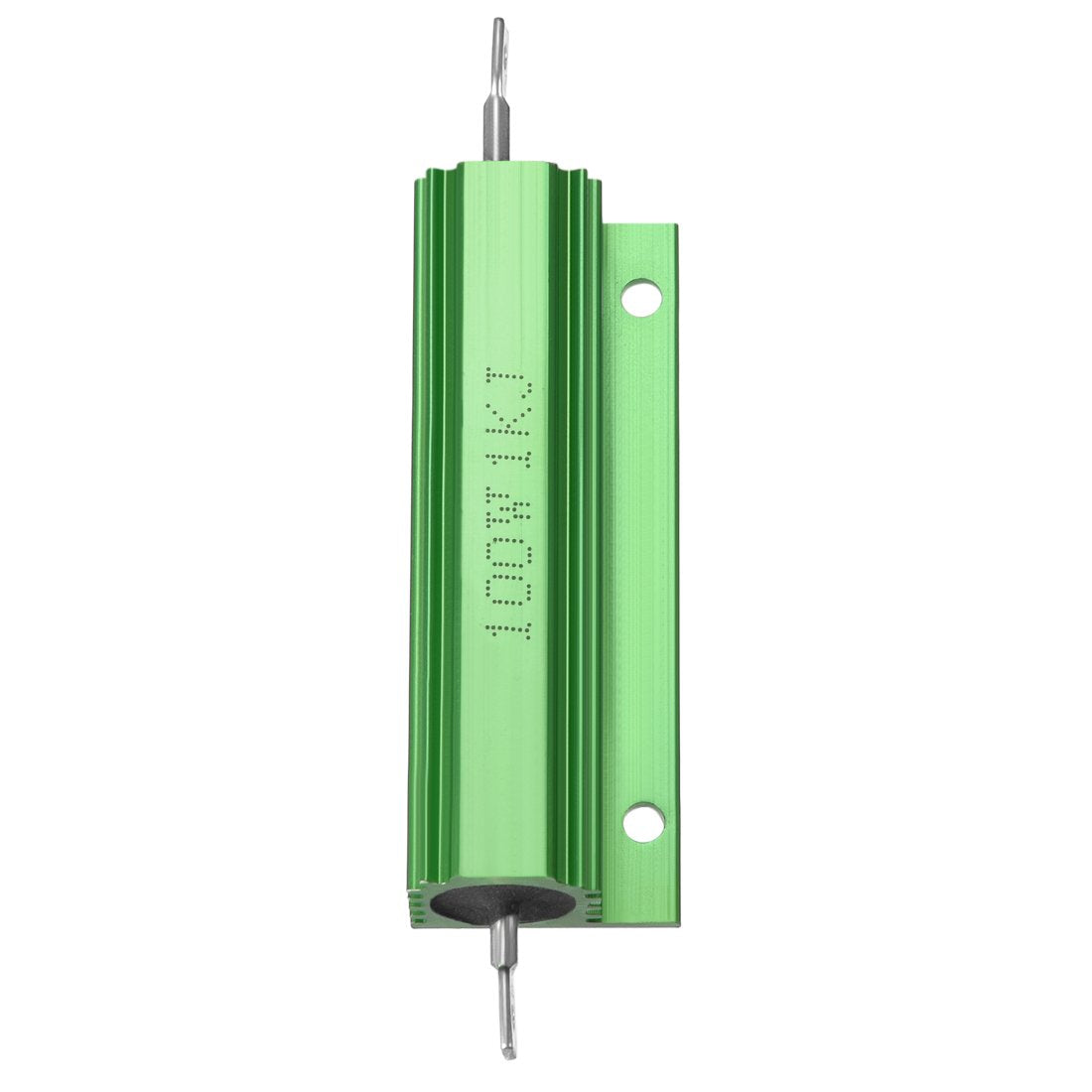 2 ตัว กล่องอะลูมิเนียม ตัวตัน 100W 1K โอม สายหมุนสีเขียว สำหรับเครื่องแปลงไฟฟ้า LED แทนที่ 100W 1KRJ