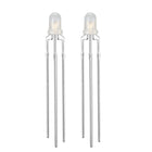 100pcs 3mm Red Yellow Green Misty Common Cathode LED Diode Light Round 20mA Super Bright Bulb Lighting Lamp Electronic Component Light Emitting Diodes