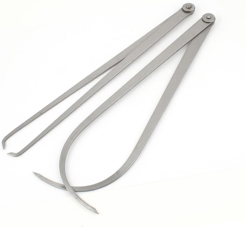 14 Inch Metal Firm Friction Joint Outside Inside Calipers Tool 2 Pcs
