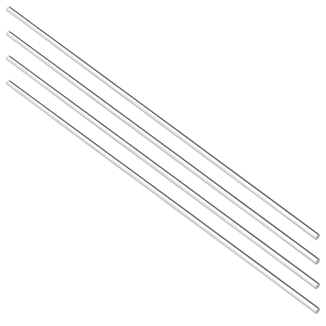 Acrylic Round Rod,Clear,3mm Diameter 10inch(247mm) Solid Plastic PMMA Bar Stick 4pcs