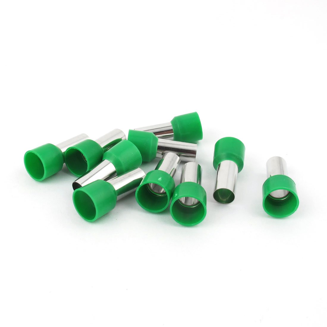 Cord End Terminal Wire Insulated Ferrule Tube E16-12 6AWG with 10 Piece, Green