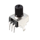 Carbon Film Potentiometer 100K Ohm Variable Resistors Single Turn Rotary, 10pcs