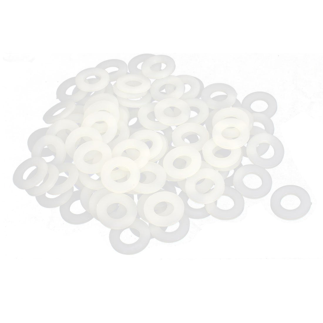 a15061900ux0407 Nylon Flat Insulating Washers Spacer Gasket Beige, 100 Piece, 20 mm x 10 mm x 2 mm