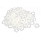 a15061900ux0407 Nylon Flat Insulating Washers Spacer Gasket Beige, 100 Piece, 20 mm x 10 mm x 2 mm