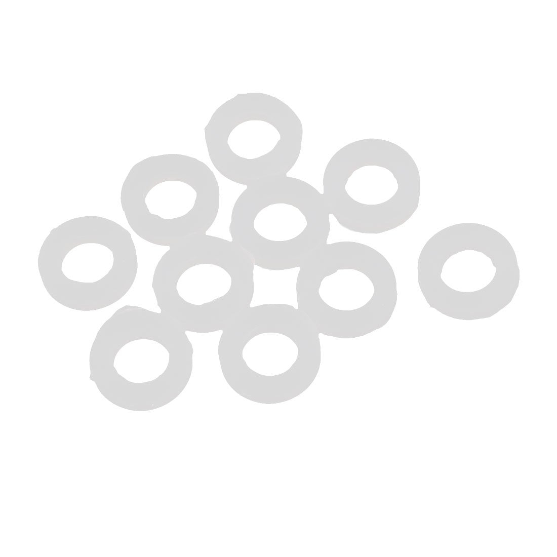 10 Pcs Silicone O-Rings Sealing Rings 15 x 8 x 3mm White Silica Gel