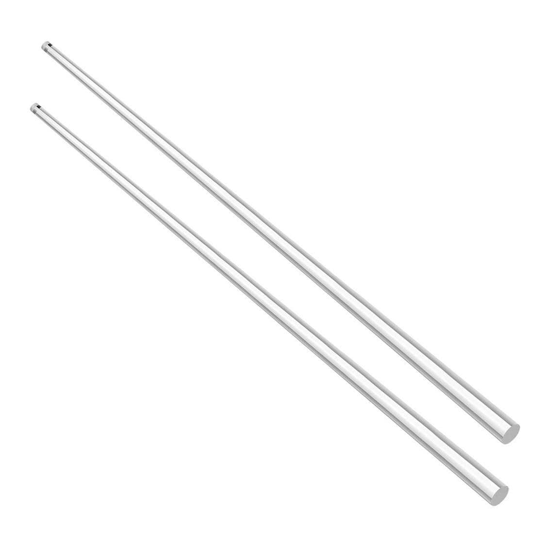 Acrylic Round Rod,5/16 inch Diameter 20 inch Length,Clear,Solid Plastic PMMA Bar Stick 2pcs