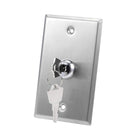 Key Lock Switch On/Off Emergency Door Release DPST for Access Control Panel Mount with 2 Keys