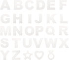8 Inch Large Letter Stencils Alphabet Stencils, Star Stencil and Heart Stencil with Ring for Fabric Wall Arts Paper Home Decoration