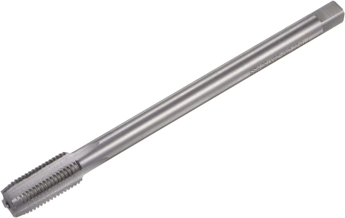 Thread Milling Taps, 7/16-20 UNF High Speed Steel (HSS) 4 Straight Flutes Machine Screw Thread Threading Tap, 5" Length (Extra Long)