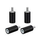 Rubber Mounts 4pcs M5 Male/Female Vibration Isolator Shock Absorber, for Garage Motor Air Compressor Car Boat Bobbins, D15mmxH30mm