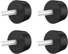 1.5" x 0.79" Rubber Conical Vibration Isolators Mount Shock Absorber with M8 x 30mm Threaded Studs,4pcs