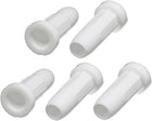 5pcs 33mmx16mm Caster Stem Socket Sleeve Inserts Caps White