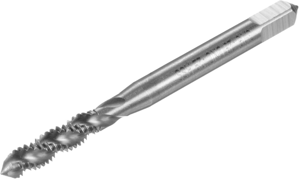 Spiral Flute Taps, 3/16-28 UNC 2B High Speed Steel (HSS) Uncoated Machine Thread Milling Threading Screw Tap 3 Flutes Tapping Tool