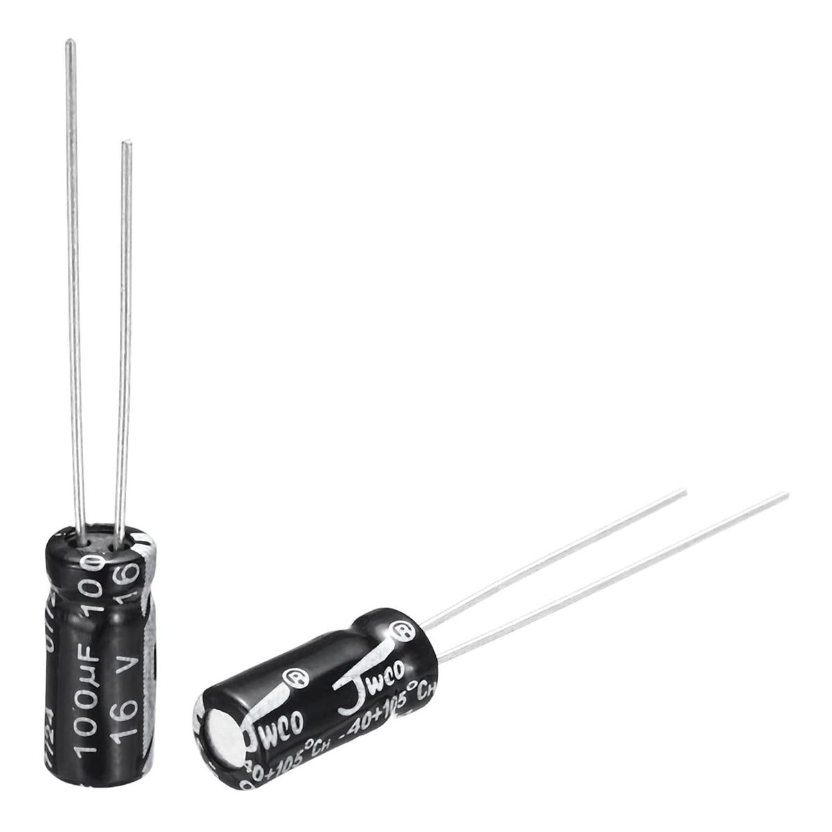 100uF 16V 5x11mm Electrolytic Capacitor, Radial Leads Aluminum Capacitors for TV, LCD Monitor, VCD, 15Pcs