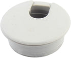 Plastic Office Computer Desk Cable Hole Cover Grommet 34mm Dia Light Gray