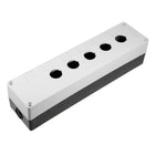Push Button Switch Control Station Box 22mm 5 Button Hole Waterproof Black and Grey