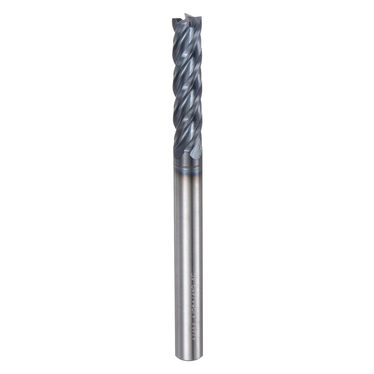 Carbide Square End Mill, 1/4" Diameter TiAlN Coated 4 Flutes Milling Bit Cutter, for Hardened Steel Stainless Steel Alloy Metal, 1/4" Shank 1-1/8" Cut Length 3" Long HRC50