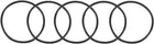 Nitrile Rubber O-Rings 66mm OD 60mm ID 3mm Width, Metric Sealing Gasket, Pack of 5