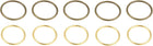 O Ring Buckle, 35mm ID Gold Tone 10pcs and 45mm ID Bronze Tone 10pcs Zinc Alloy Fasteners for Bag DIY